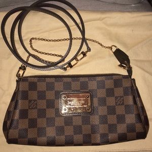 Louis Vuitton Damier Ebene Eva Clutch